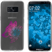 Galaxy S8 Silikon-Hülle Floral Wolf M3-6 Case