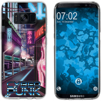 Galaxy S8 Silikon-Hülle Retro Wave Cyberpunk.01 M4 Case