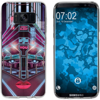 Galaxy S8 Silikon-Hülle Retro Wave Cyberpunk.02 M5 Case