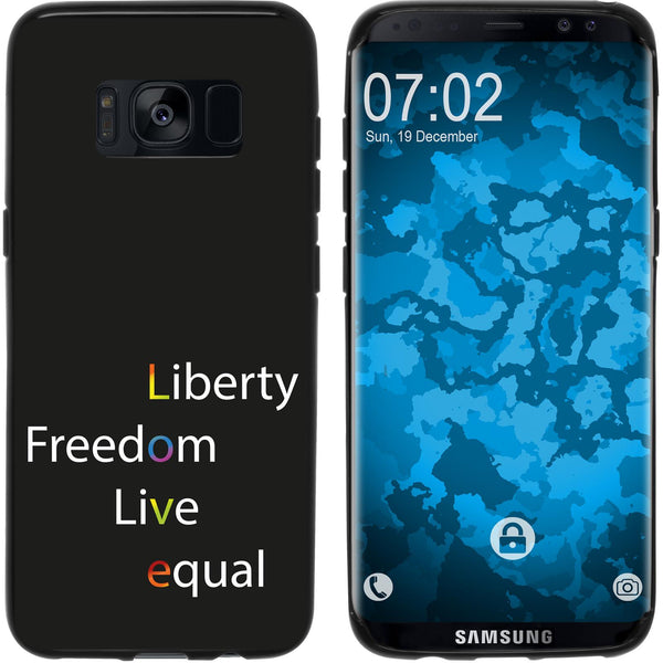 Galaxy S8 Silikon-Hülle pride Wörter M2 Case