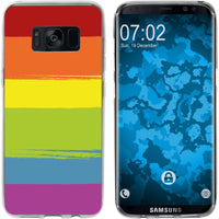 Galaxy S8 Silikon-Hülle pride Regenbogen M6 Case