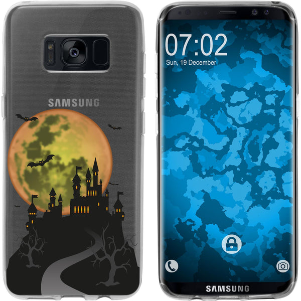 Galaxy S8 Silikon-Hülle Herbst Spukschloss M4 Case