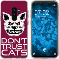 Galaxy S9 Plus Silikon-Hülle Crazy Animals Katze M1 Case