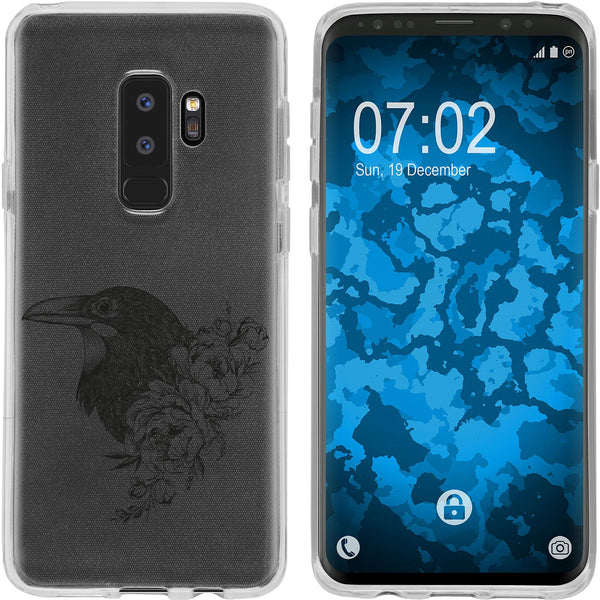 Galaxy S9 Plus Silikon-Hülle Floral Rabe M4-1 Case