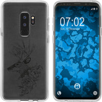 Galaxy S9 Plus Silikon-Hülle Floral Hirsch M7-1 Case