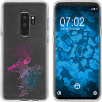 Galaxy S9 Plus Silikon-Hülle Floral Hirsch M7-6 Case