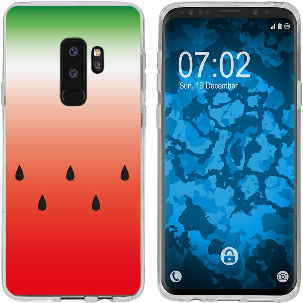 Galaxy S9 Plus Silikon-Hülle Sommer Melone M5 Case