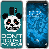 Galaxy S9 Silikon-Hülle Crazy Animals Panda M2 Case