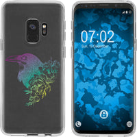 Galaxy S9 Silikon-Hülle Floral Rabe M4-4 Case