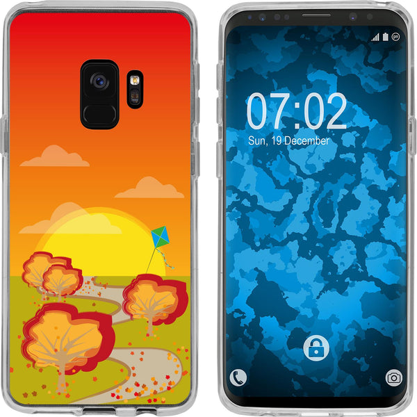 Galaxy S9 Silikon-Hülle Herbst Drache/Kite M2 Case