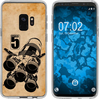 Galaxy S9 Silikon-Hülle Space Moon Rocket M3 Case