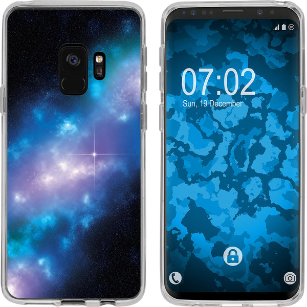 Galaxy S9 Silikon-Hülle Space Blue Belt M4 Case