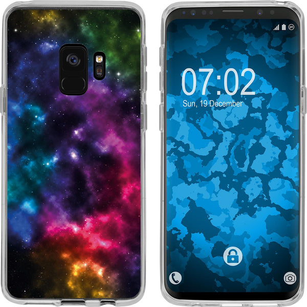 Galaxy S9 Silikon-Hülle Space Nebula M8 Case