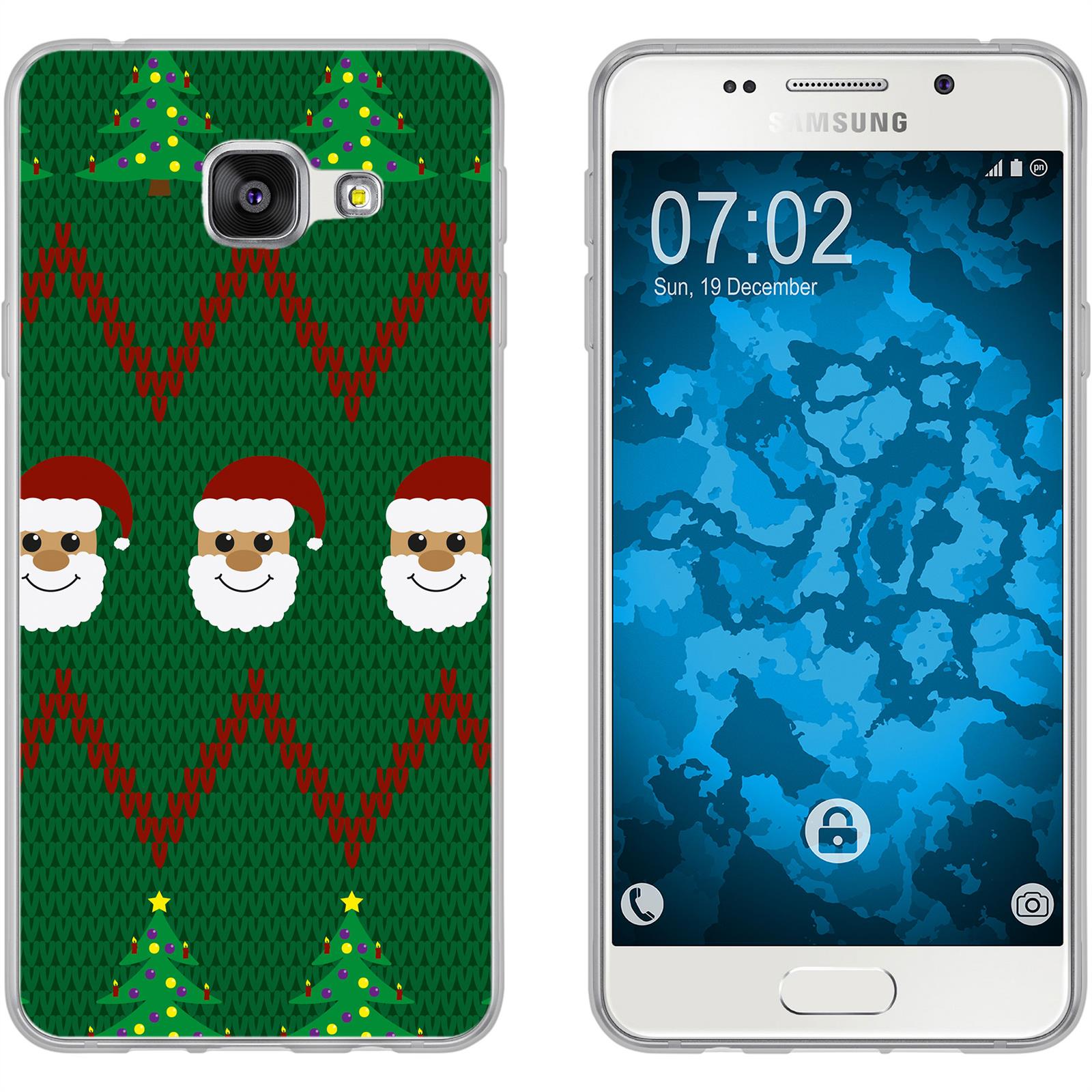 Galaxy A7 (2016) A710 Silikon-Hülle X Mas Weihnachten X-Mas