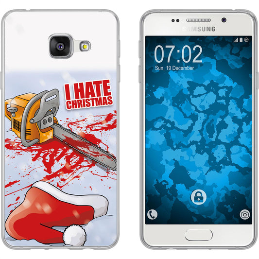 Galaxy A5 (2016) A510 Silikon-Hülle X Mas Weihnachten Hate X