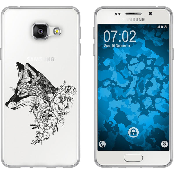 Galaxy A3 (2016) A310 Silikon-Hülle Floral Fuchs M1-1 Case