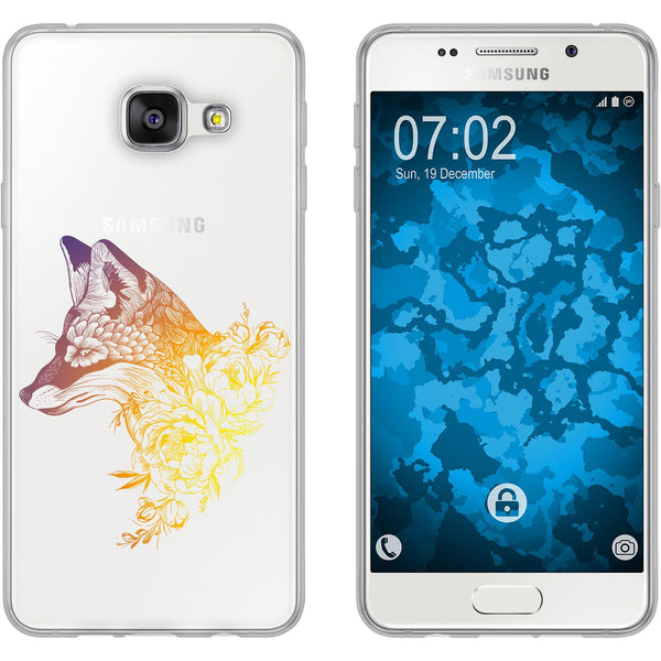 Galaxy A3 (2016) A310 Silikon-Hülle Floral Fuchs M1-3 Case