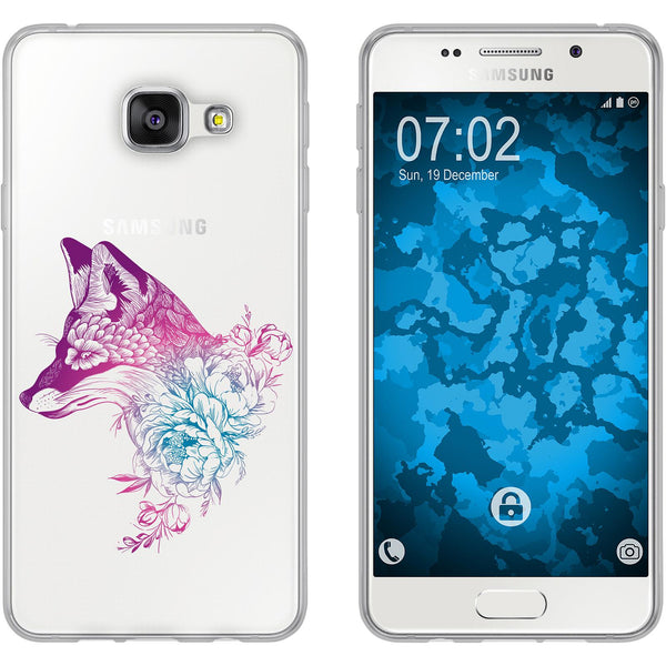 Galaxy A3 (2016) A310 Silikon-Hülle Floral Fuchs M1-6 Case