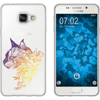 Galaxy A3 (2016) A310 Silikon-Hülle Floral Katze M2-3 Case