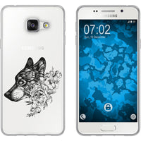 Galaxy A3 (2016) A310 Silikon-Hülle Floral Wolf M3-1 Case