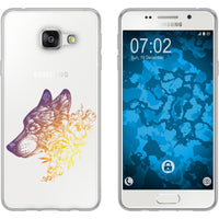 Galaxy A3 (2016) A310 Silikon-Hülle Floral Wolf M3-3 Case