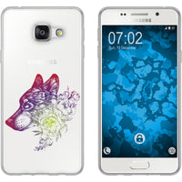 Galaxy A3 (2016) A310 Silikon-Hülle Floral Wolf M3-5 Case