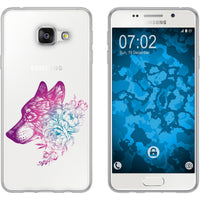 Galaxy A3 (2016) A310 Silikon-Hülle Floral Wolf M3-6 Case