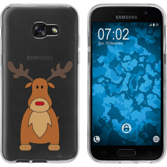 Galaxy A5 2017 Silikon-Hülle X Mas Weihnachten Rentier M3 Ca