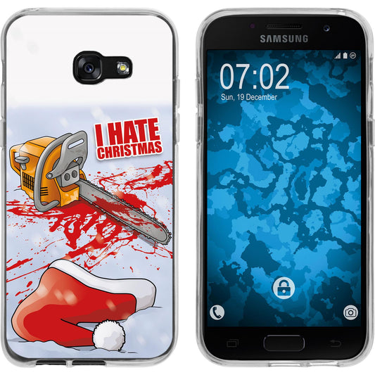 Galaxy A5 2017 Silikon-Hülle X Mas Weihnachten Hate X-Mas M8