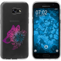 Galaxy A3 2017 Silikon-Hülle Floral Wolf M3-6 Case