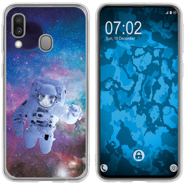 Galaxy A40 Silikon-Hülle Space Catronaut M5 Case