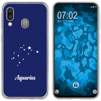 Galaxy A40 Silikon-Hülle SternzeichenAquarius M10 Case