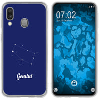 Galaxy A40 Silikon-Hülle SternzeichenGemini M12 Case