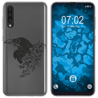 Galaxy A50 Silikon-Hülle Floral Rabe M4-1 Case