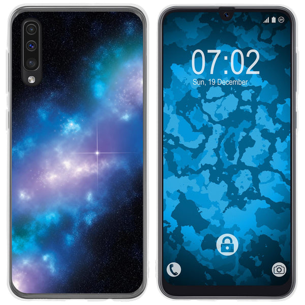 Galaxy A50 Silikon-Hülle Space Blue Belt M4 Case