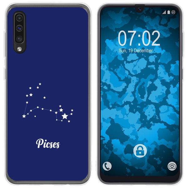 Galaxy A50 Silikon-Hülle SternzeichenPisces M1 Case