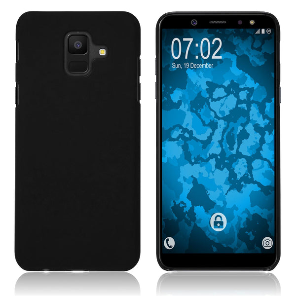 Hardcase für Samsung Galaxy A6 (2018) gummiert schwarz