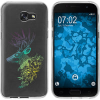 Galaxy A7 (2017) Silikon-Hülle Floral Hirsch M7-4 Case