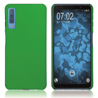 Hardcase für Samsung Galaxy A7 (2018) gummiert grün