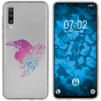 Galaxy A70 Silikon-Hülle Floral Rabe M4-6 Case