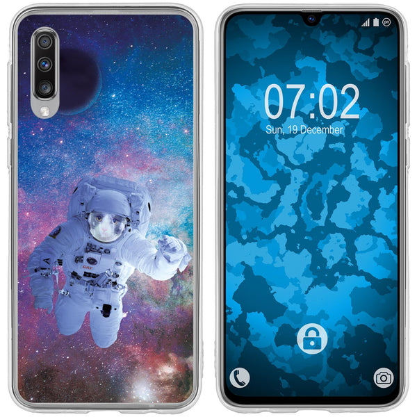 Galaxy A70 Silikon-Hülle Space Catronaut M5 Case