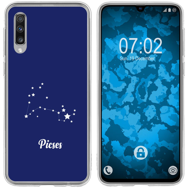 Galaxy A70 Silikon-Hülle SternzeichenPisces M1 Case