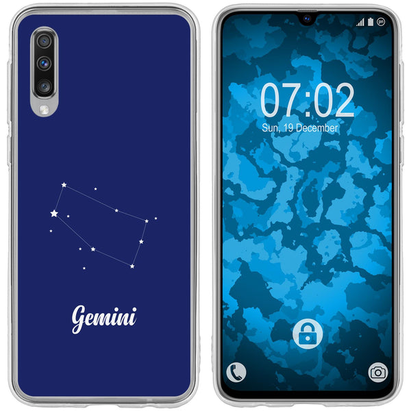 Galaxy A70 Silikon-Hülle SternzeichenGemini M12 Case