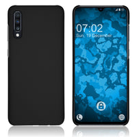 Hardcase für Samsung Galaxy A70 gummiert schwarz