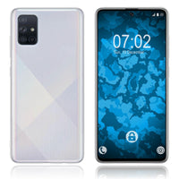 PhoneNatic Case kompatibel mit Samsung Galaxy A71 - Crystal Clear Silikon Hülle crystal-case Cover