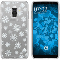 Galaxy J3 2017 Silikon-Hülle X Mas Weihnachten Schneeflocken