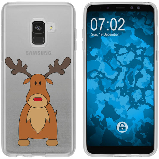 Galaxy J3 2017 Silikon-Hülle X Mas Weihnachten Rentier M3 Ca