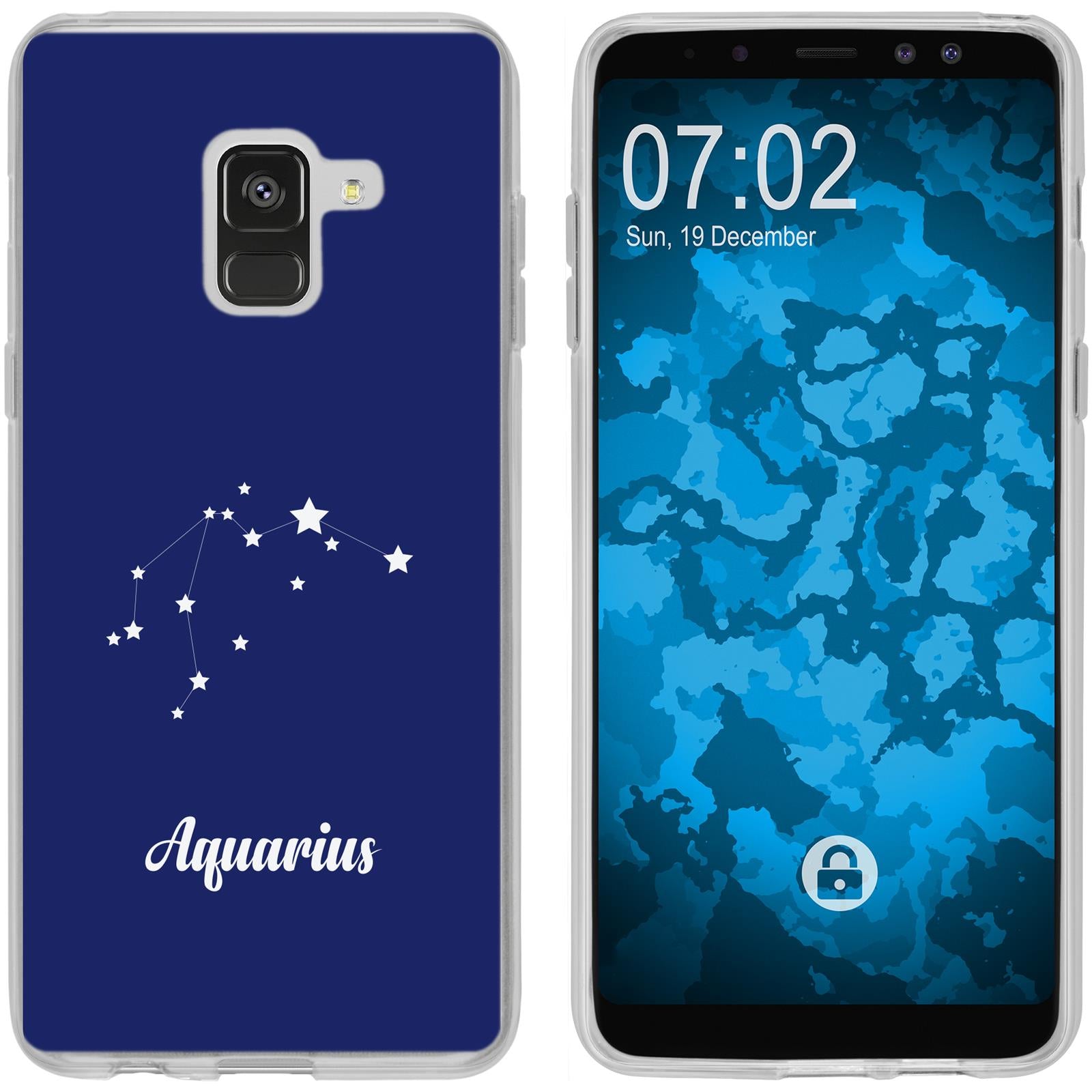 Galaxy A8 (2018) EU Version Silikon-Hülle SternzeichenAquari