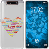 Galaxy A80 Silikon-Hülle pride Herz M5 Case