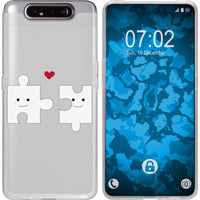 Galaxy A80 Silikon-Hülle in Love Beziehung M1 Case